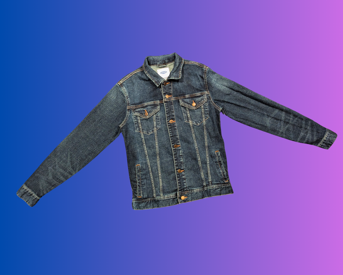 Veste en jean Poetic Justice faite main et recyclée, taille S