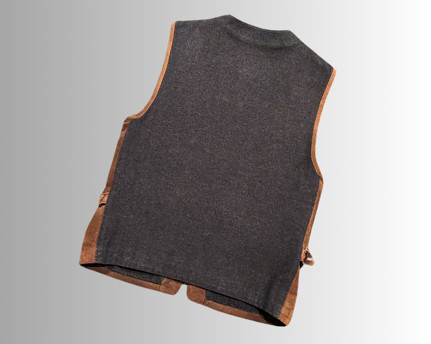 Vintage 1990's Genuine Leather Vest Size M