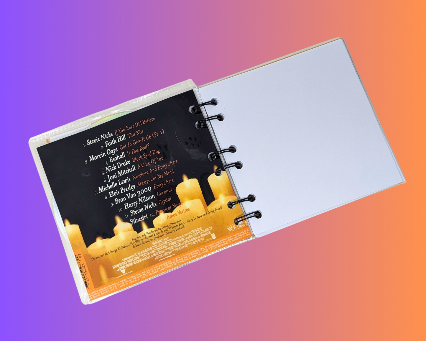 Practical Magic Soundtrack CD Notebook