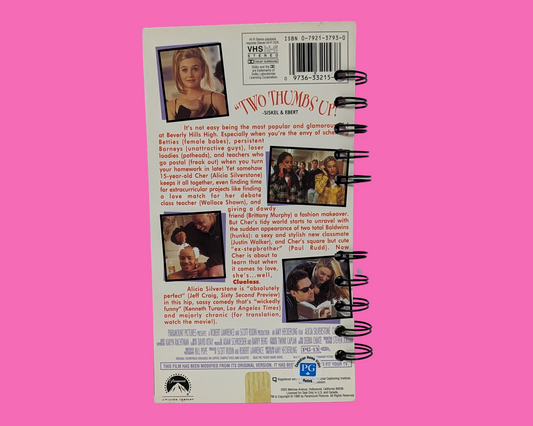 Clueless VHS Movie Notebook