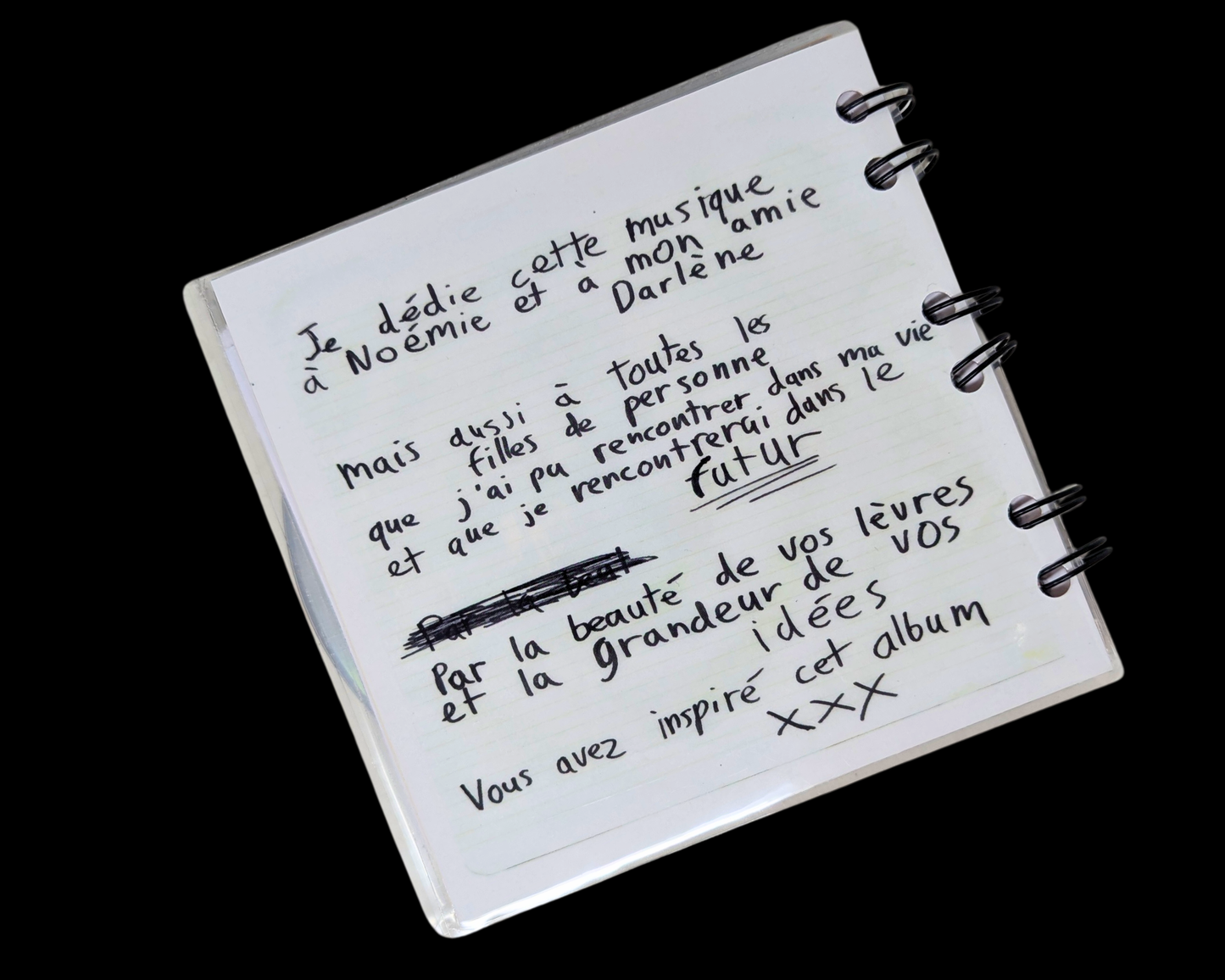 Hubert Lenoir, Darlène CD Carnet