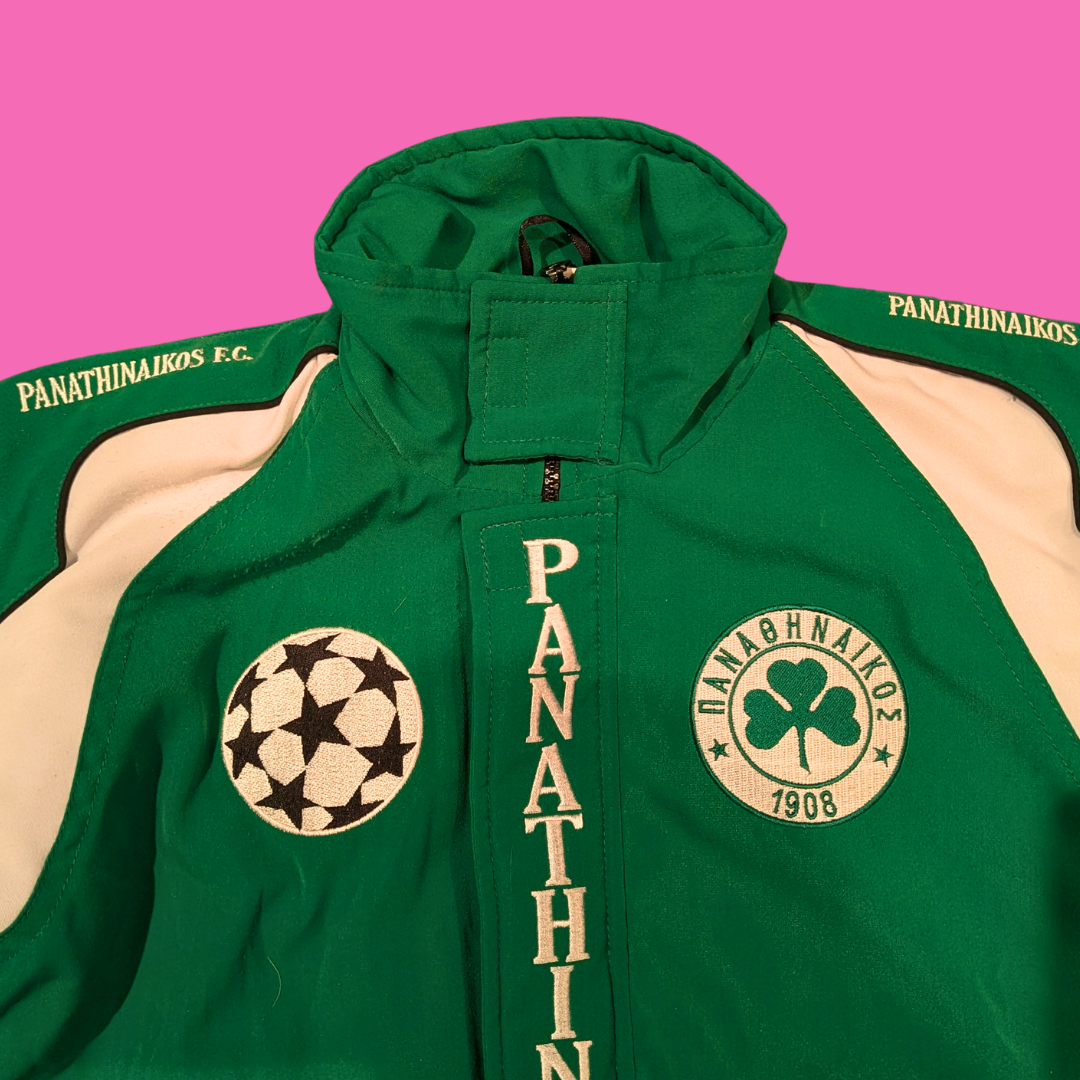 Panathinaikos FC Greece Football Jacket for Kids Size S (See Description for Measurements)