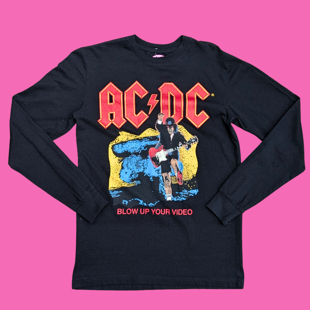 ACDC ''Blow Up Your Video'' Long Sleeve Shirt Size S