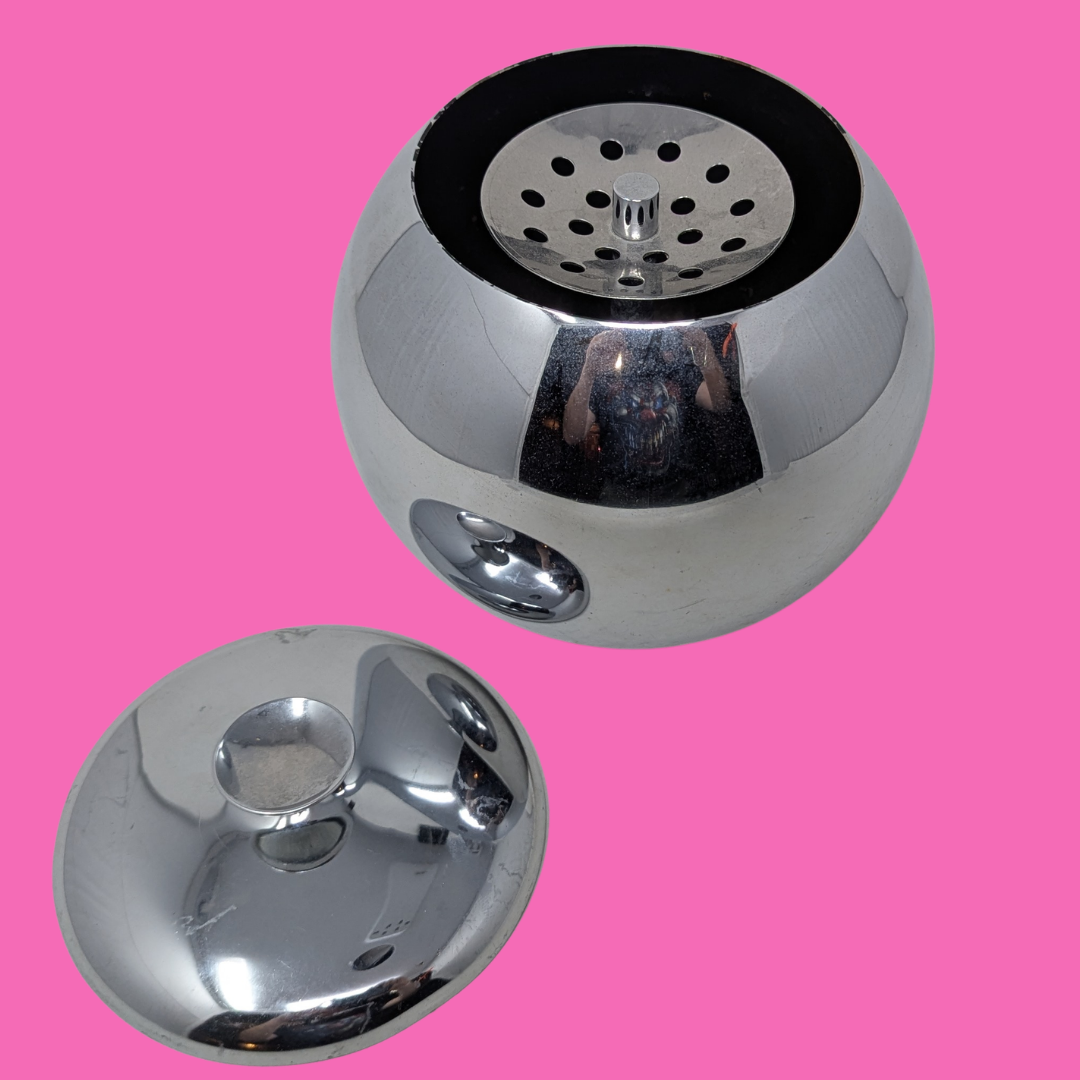 Vintage 1970's Big, Silver Hashtray