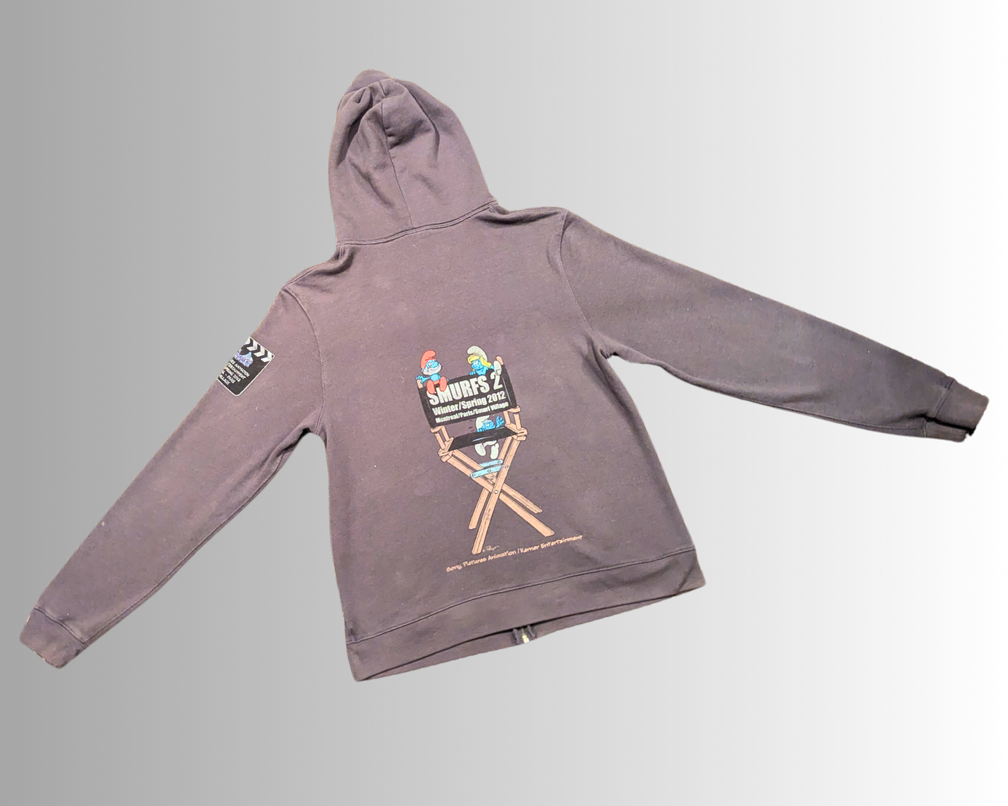 Y2K The Smurfs 2 Winter/Spring 2012 Productions Hoodie Size XL