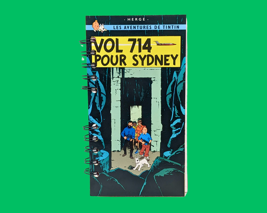 Tintin Vol 714 Pour Sydney VHS Movie Notebook
