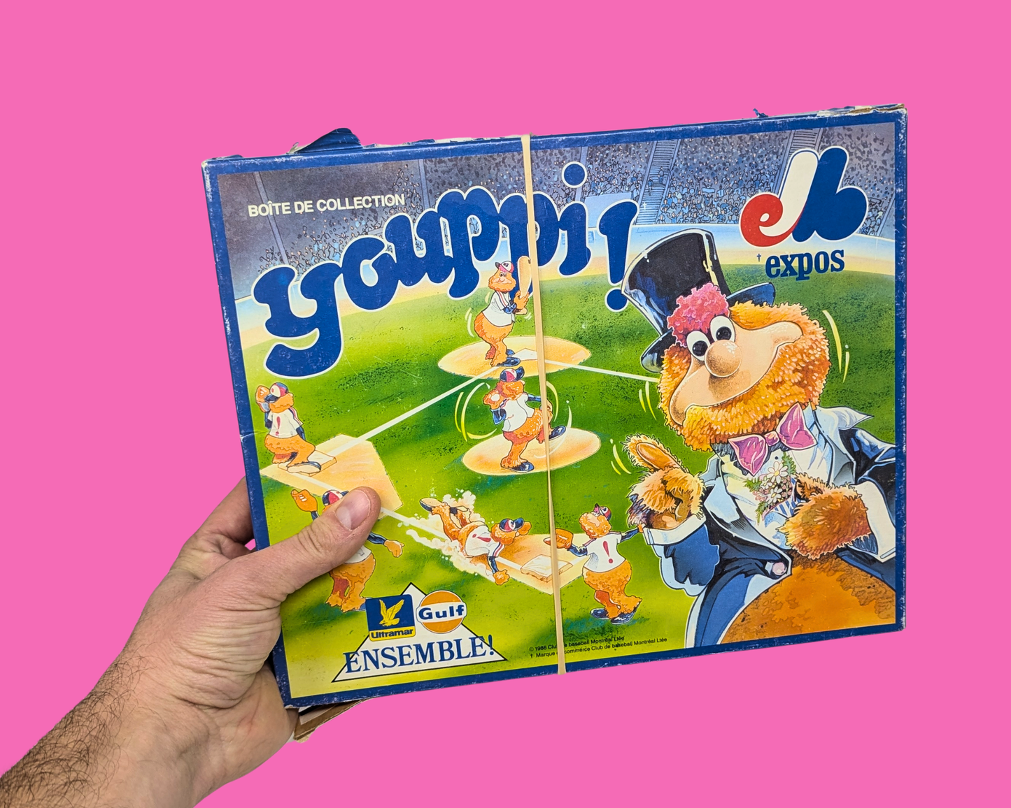 Vintage 1986 Montreal Expos Youppi Action Figures (One Missing)