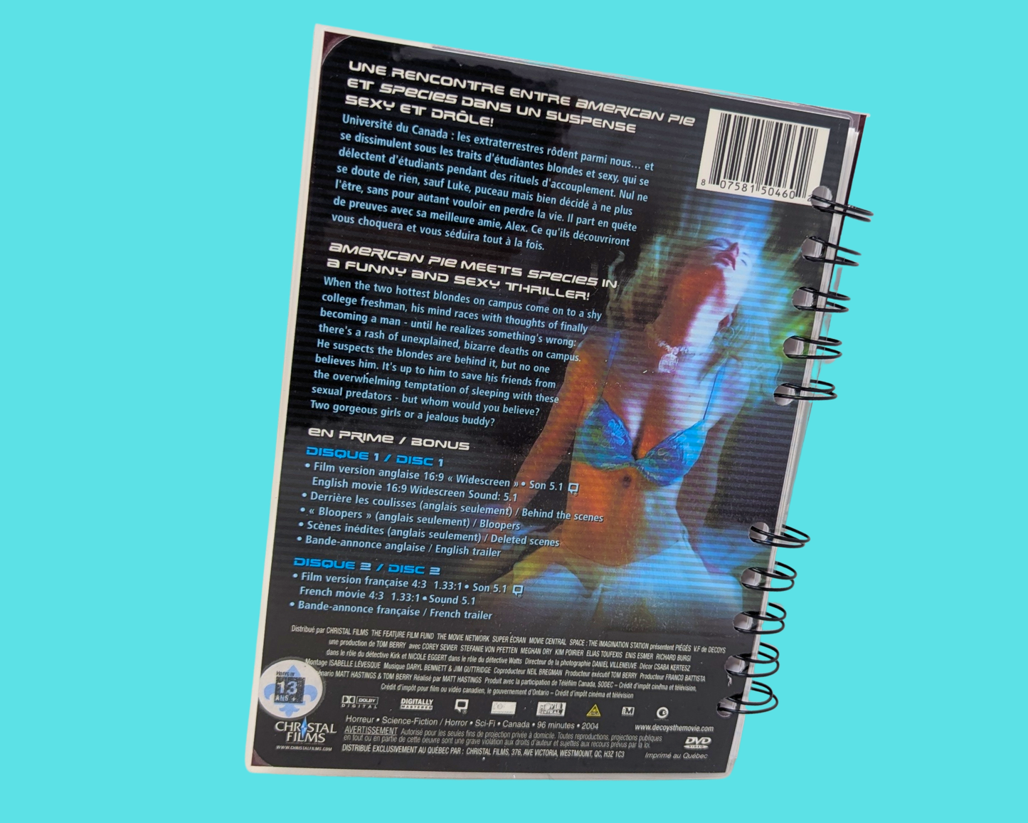 Carnet de notes du film DVD Decoys