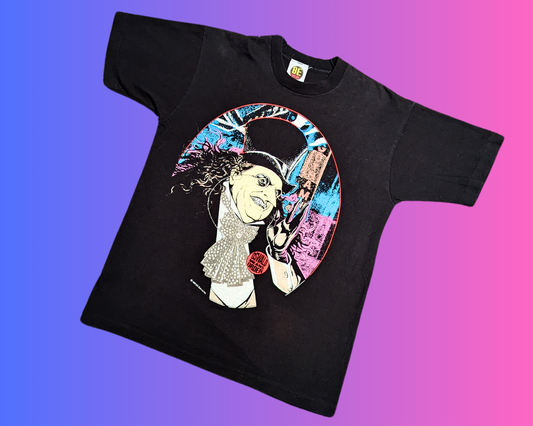 T-shirt noir vintage des années 1990 Pingouin Batman, taille L