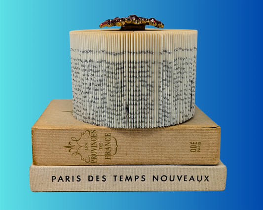 Handmade and Upcycled Book Folding Art Sculpture