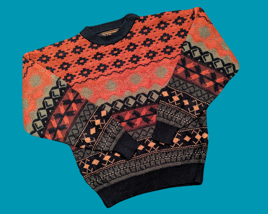 Pull en tricot Intermission vintage des années 1990, taille L