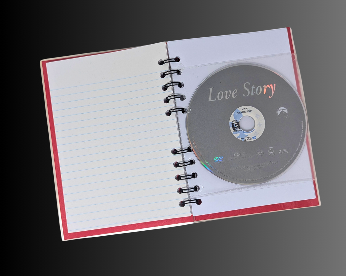 Love Story DVD Movie Notebook