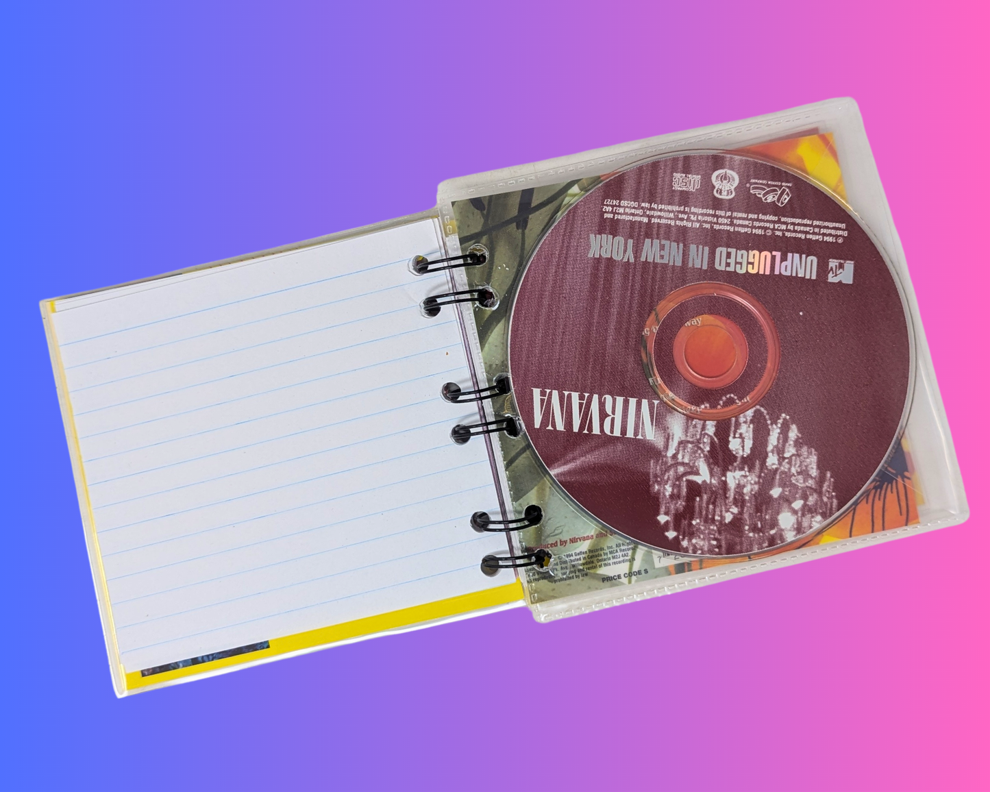 Nirvana Unplugged in New York CD Notebook