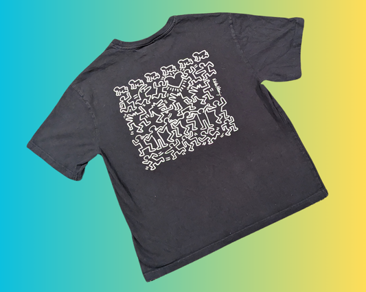 T-shirt noir Keith Haring Y2K taille M