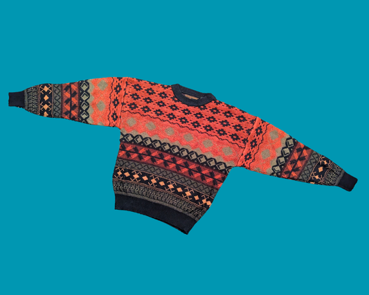 Pull en tricot Intermission vintage des années 1990, taille L