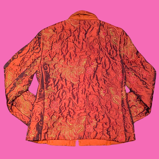Vintage 1990's Burnt Orange Coloured Jacket Size M