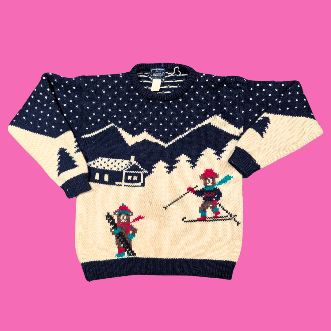 Vintage 1990's The Woolrich Woman Knit Sweater Size M