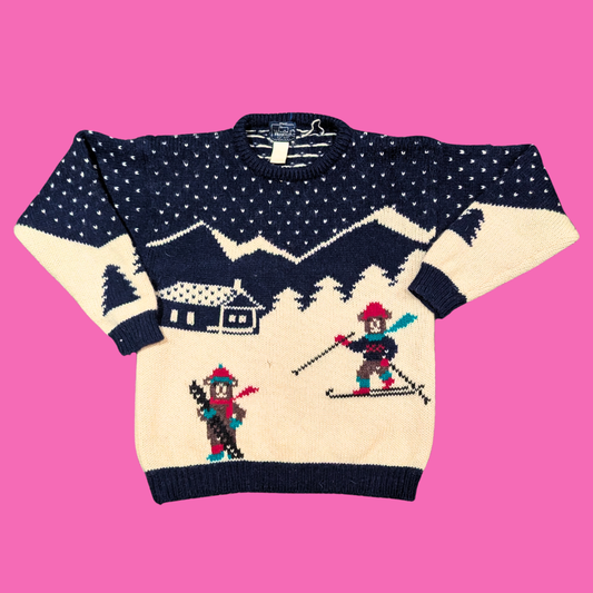 Vintage 1990's The Woolrich Woman Knit Sweater Size M