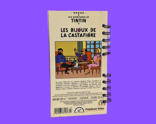 Tintin Les Bijoux de la Castafiore VHS Movie Notebook