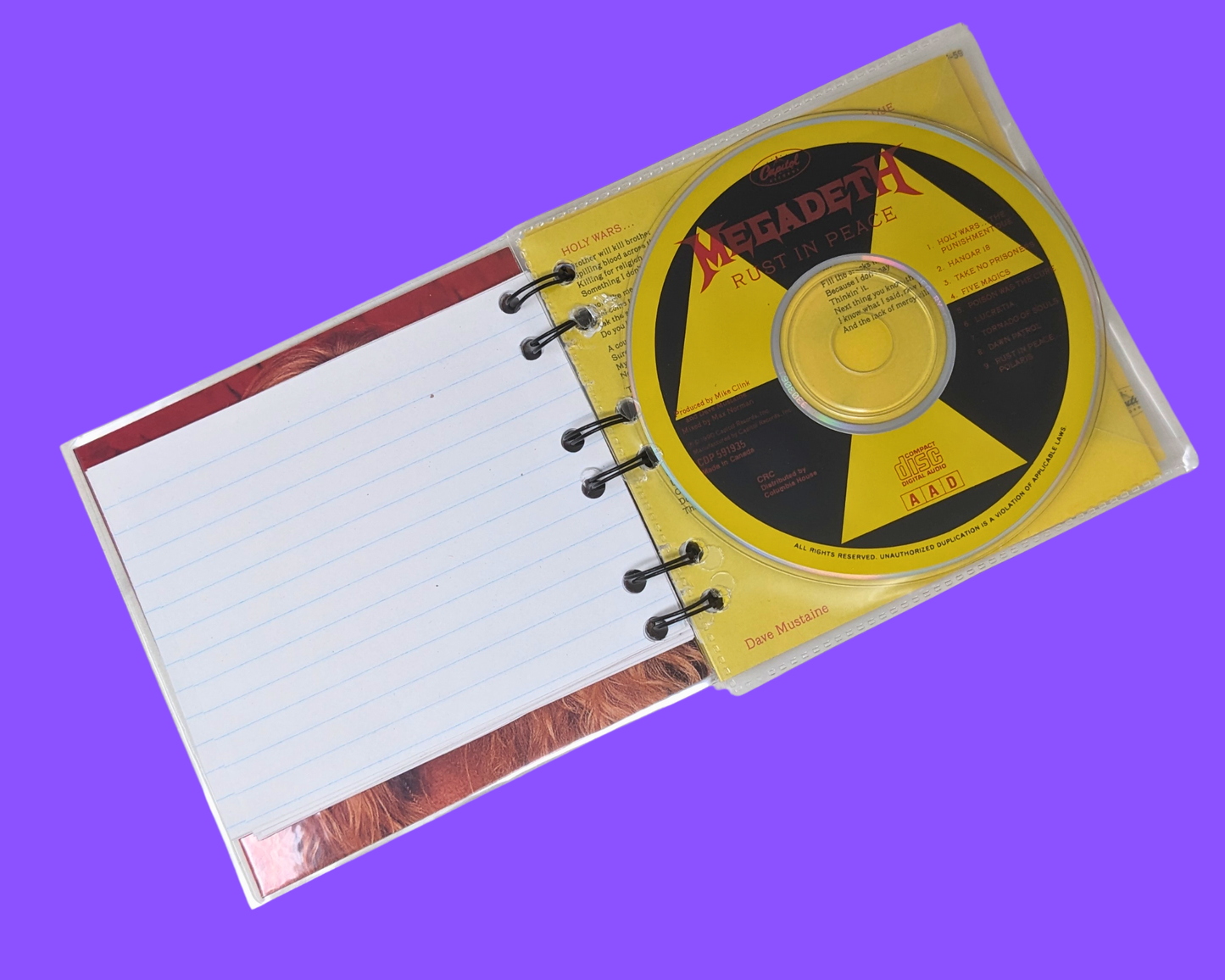 Megadeth, Rust in Peace CD Notebook