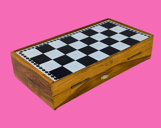 Jeu d'échecs portable vintage des années 1990