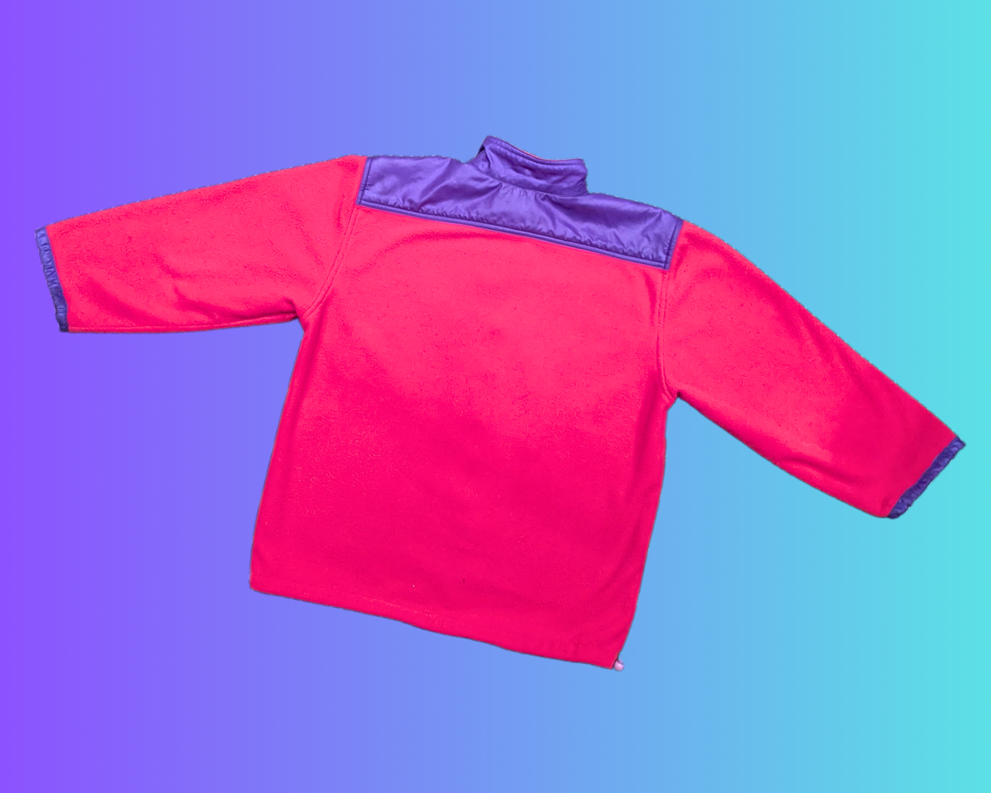 Vintage 1990's Warm Pink and Purple Mid-Season Jacket Size M