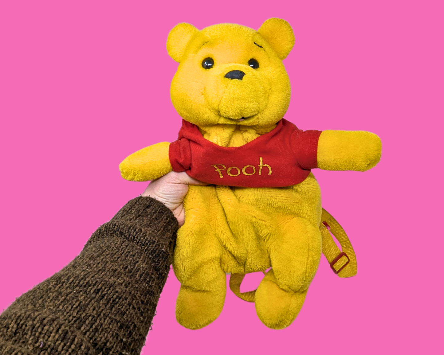 Vintage 1990's Disney Winnie the Pooh Plush Backpack