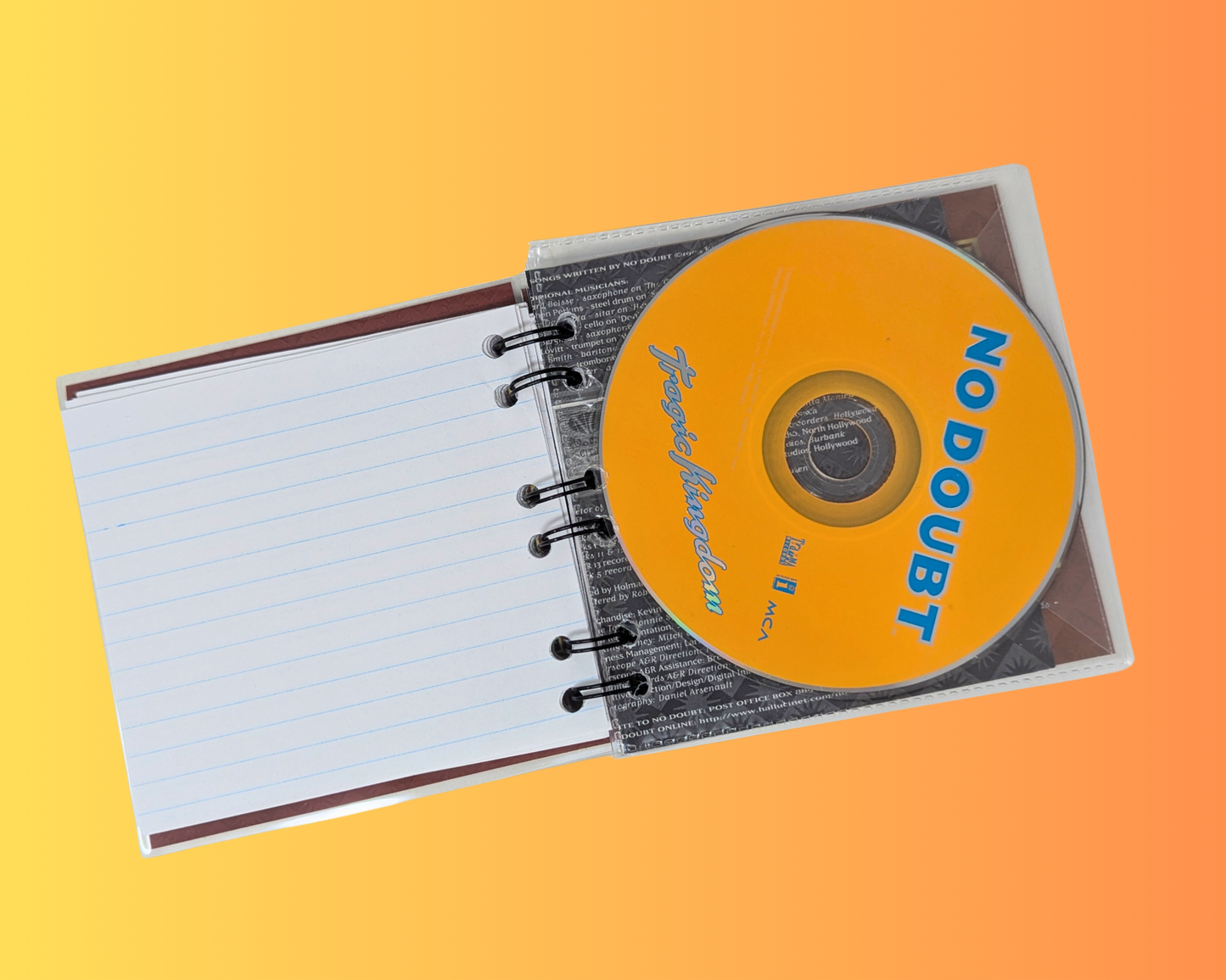 No Doubt, Tragic Kingdom CD Notebook