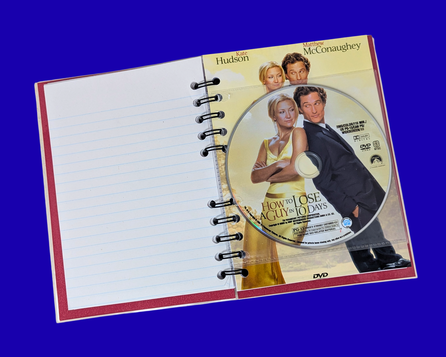 How To Loose a Guy in 10 Days DVD Movie Notebook