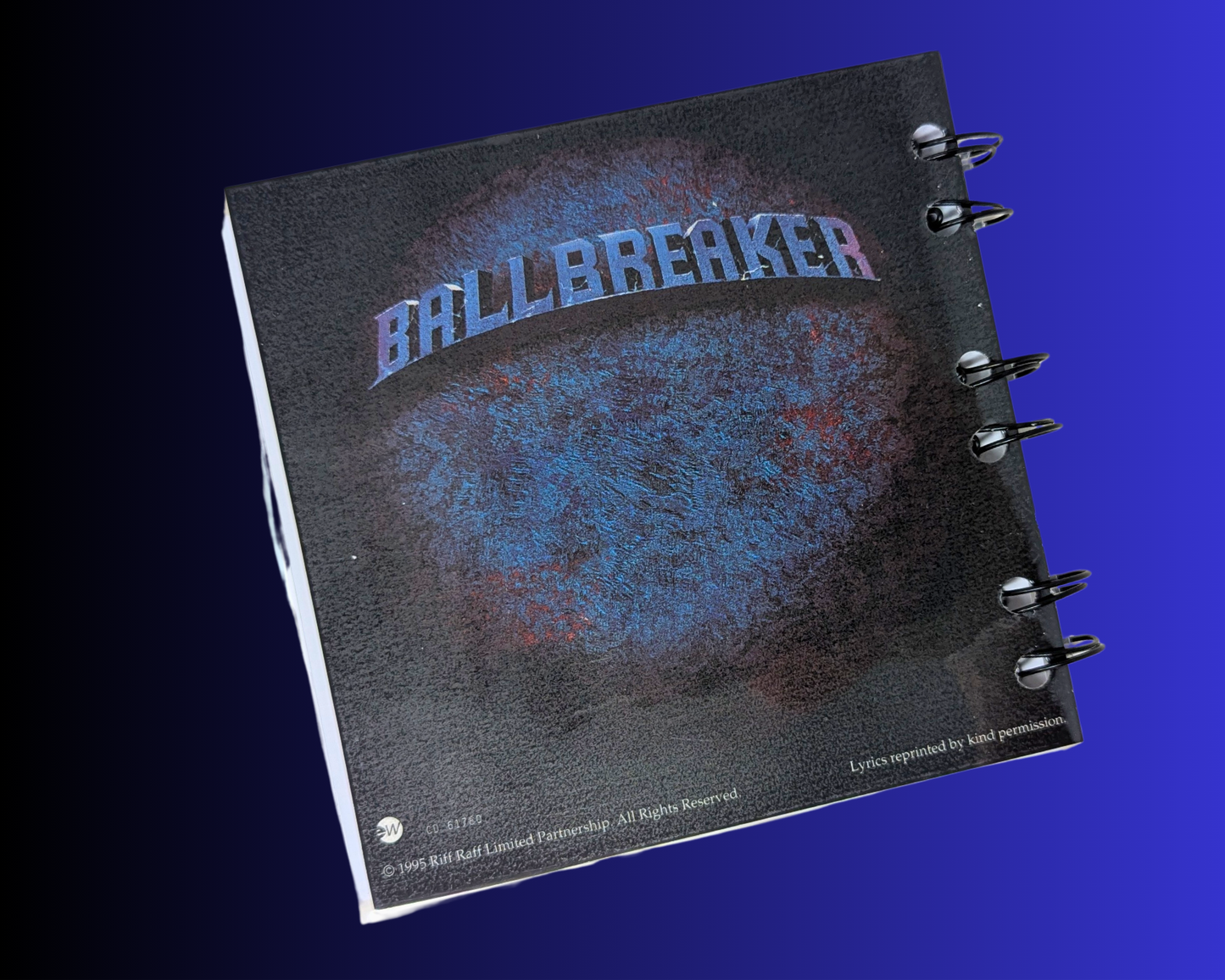 ACDC, Ballbreaker CD Notebook