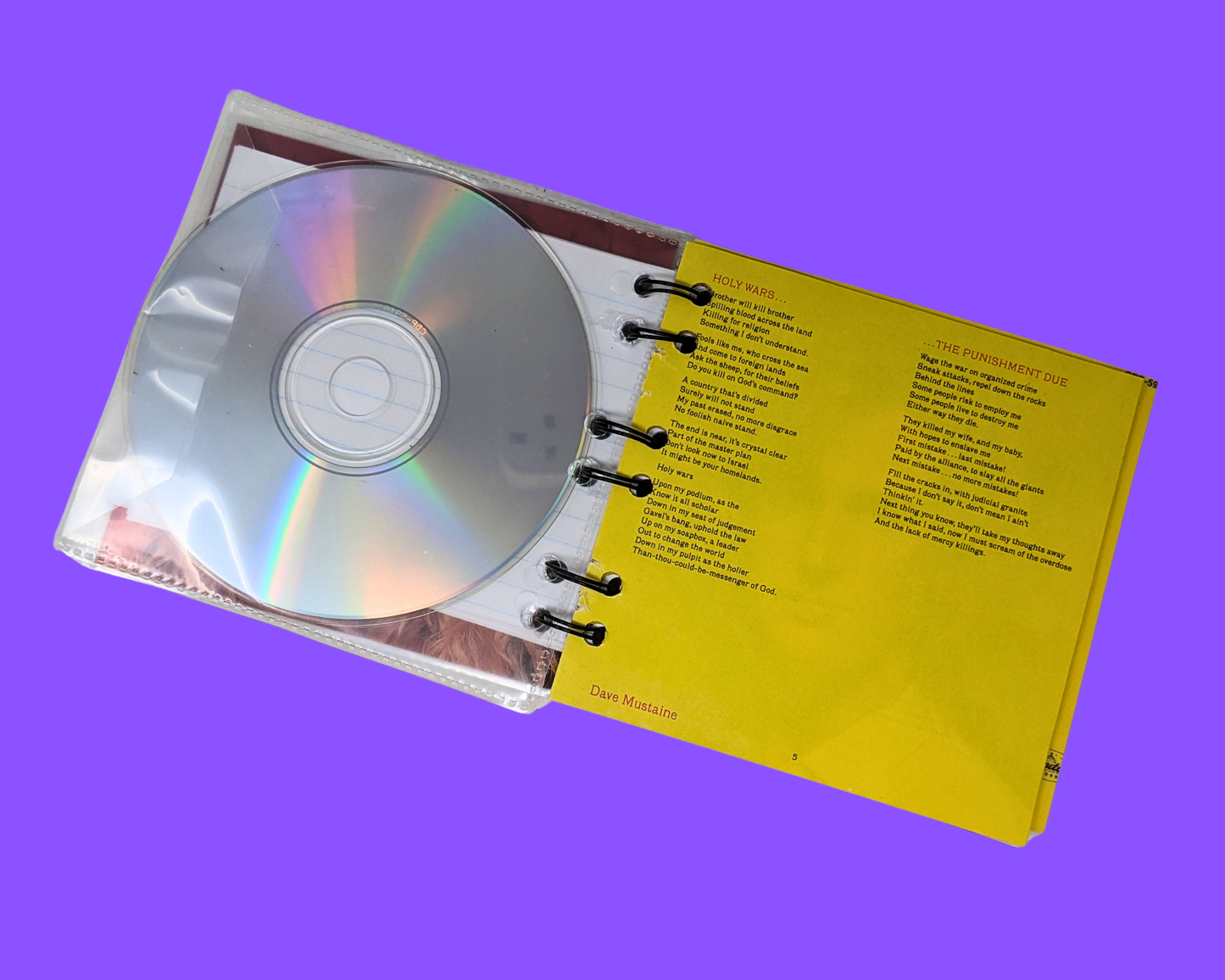 Megadeth, Rust in Peace CD Notebook