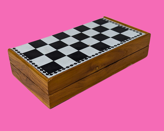 Jeu d'échecs portable vintage des années 1990