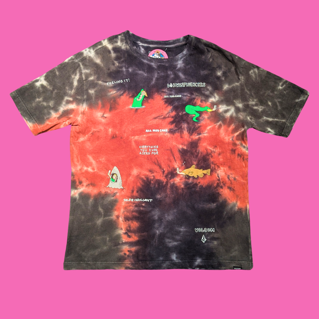 Volcom Presents Pentagram Pizza T-Shirt Size M
