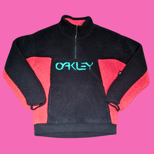 Black and Warm Pink Coloured Fleece by Oakley Size XS