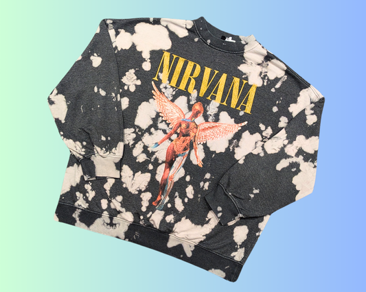 Y2K H&M Nirvana Tie Dye Crewneck Size M