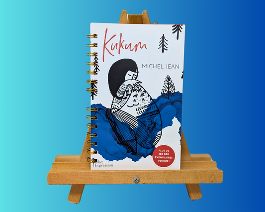 Handmade and Upcycled Kukum Novel by Michel Jean Notebook