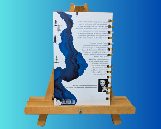 Handmade and Upcycled Kukum Novel by Michel Jean Notebook