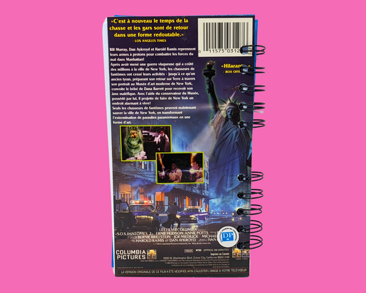Ghostbusters 2 French Version VHS Movie Notebook