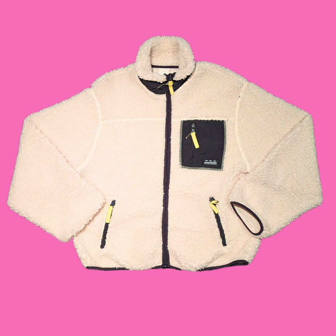 White Fleece by H&M Size S