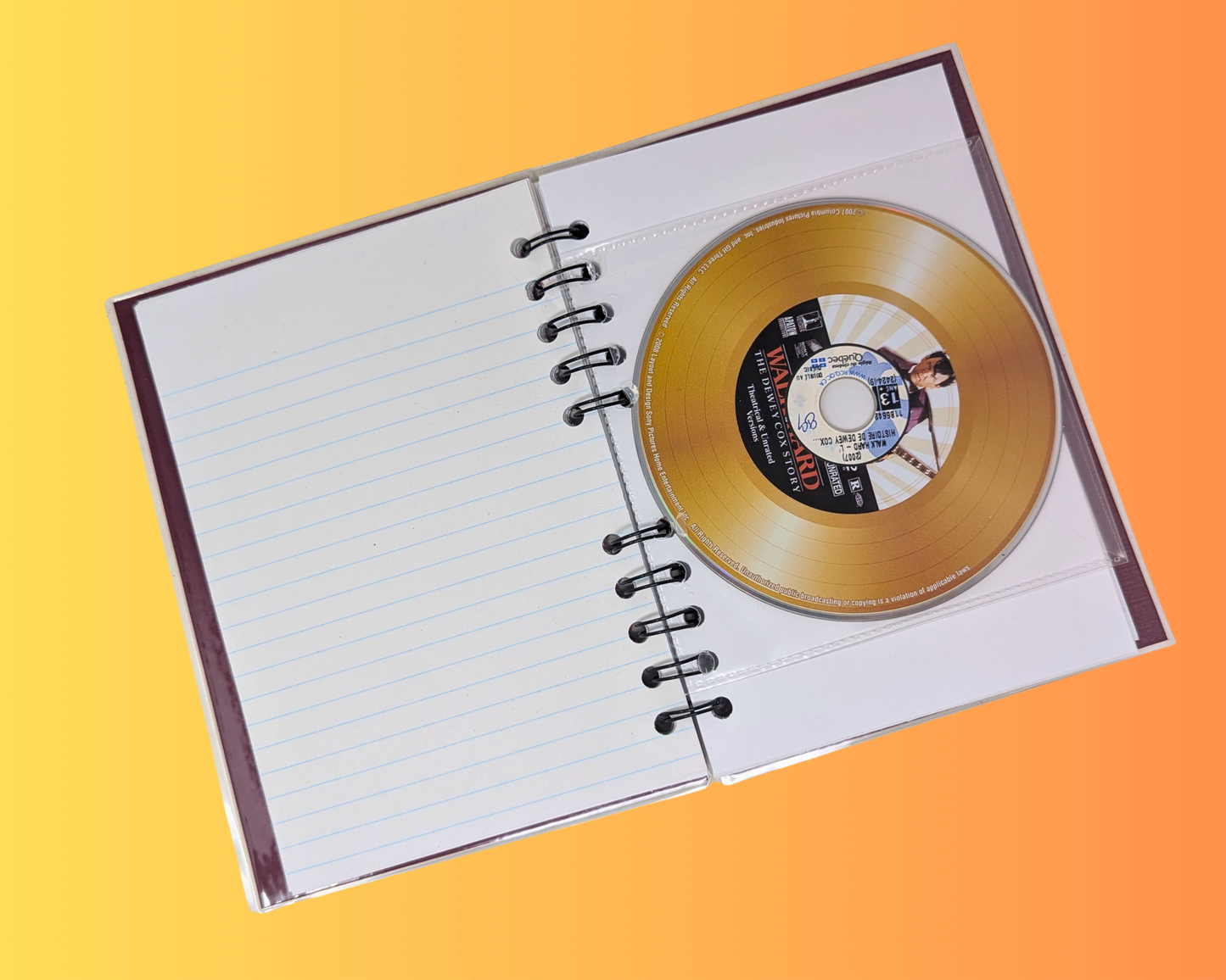 Carnet de notes du film DVD Walk Hard