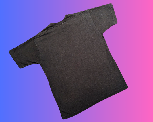 T-shirt noir vintage des années 1990 Pingouin Batman, taille L