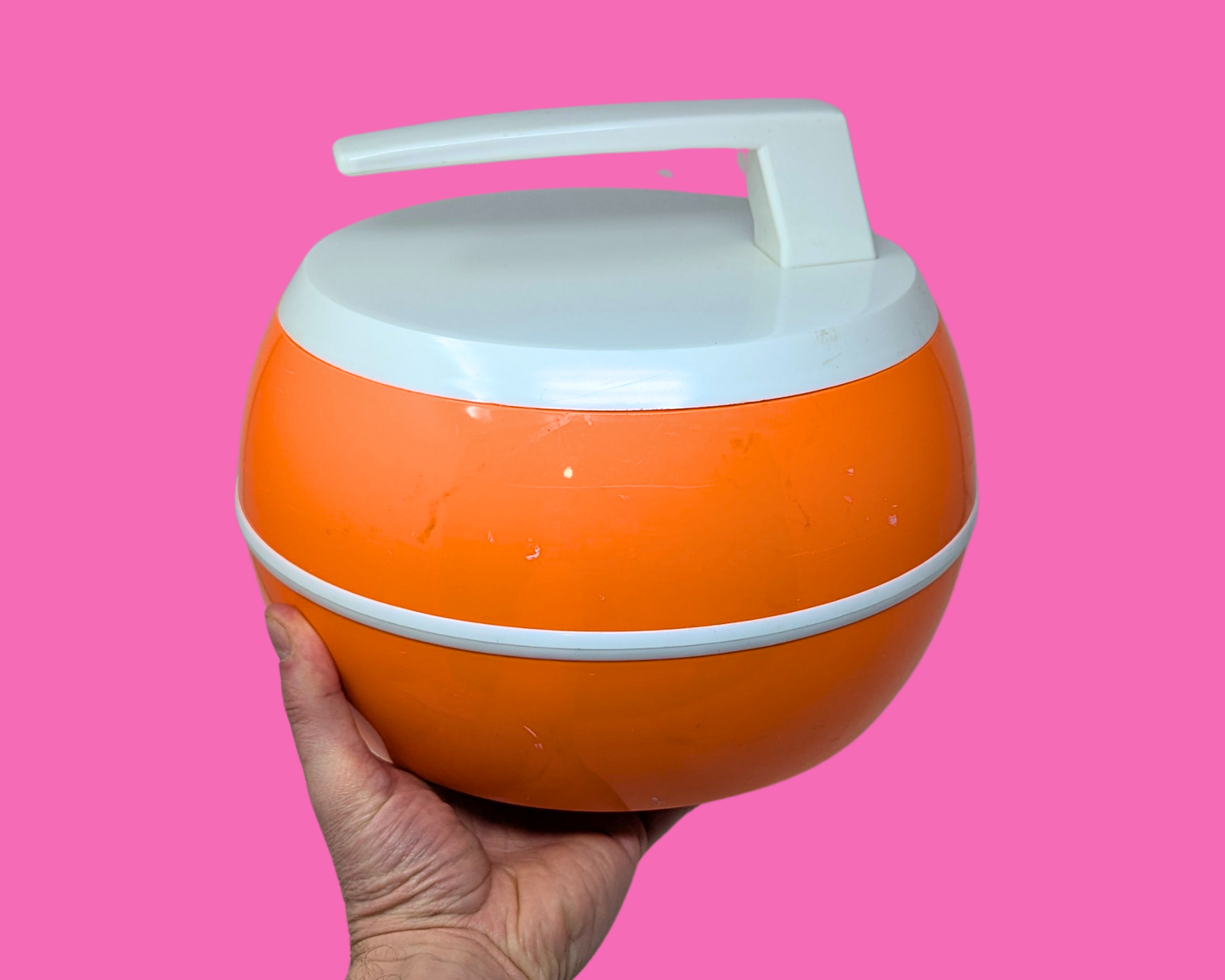 Vintage 1970's Curling Stone Ice Bucket