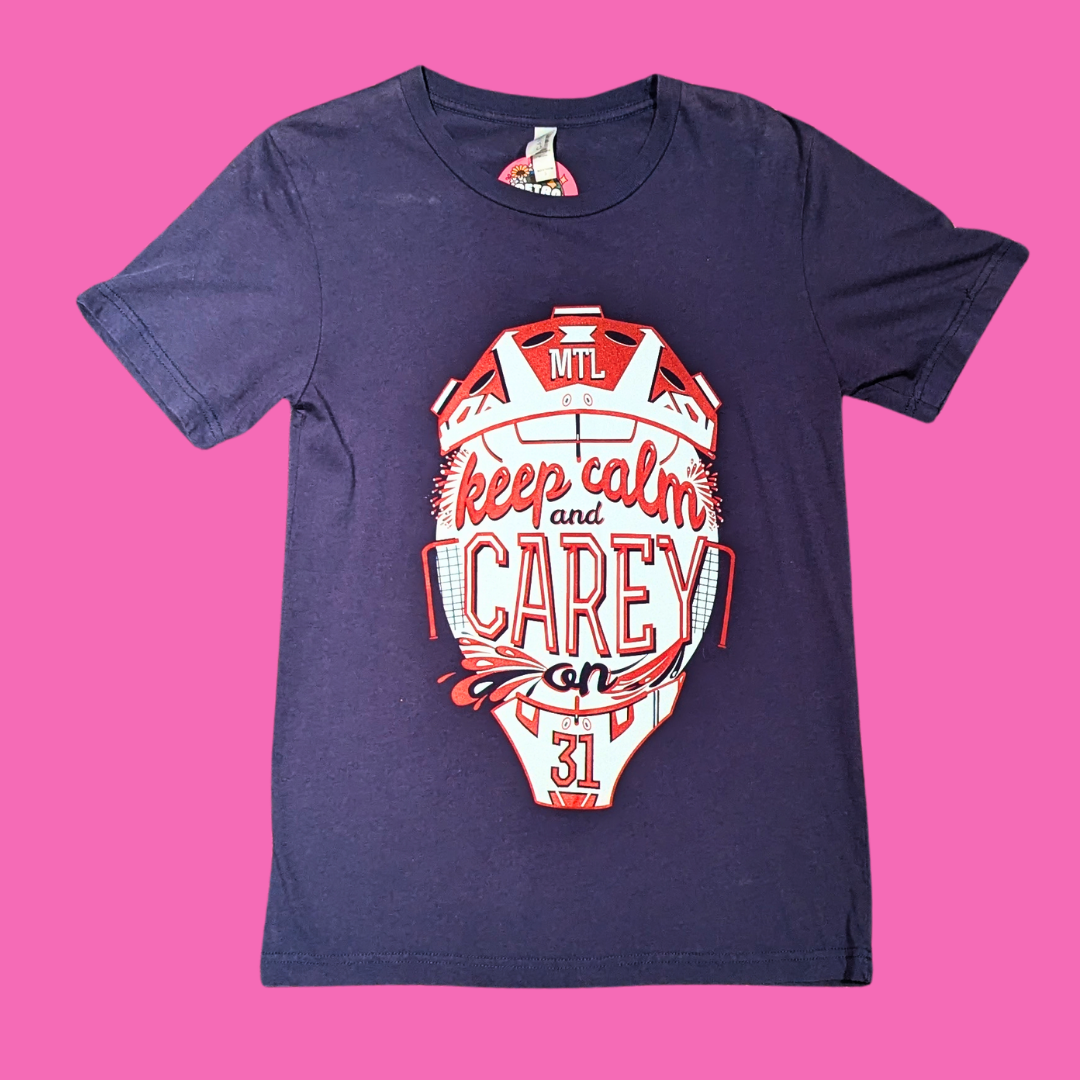 Keep Calm and Carey On T-Shirt Size S