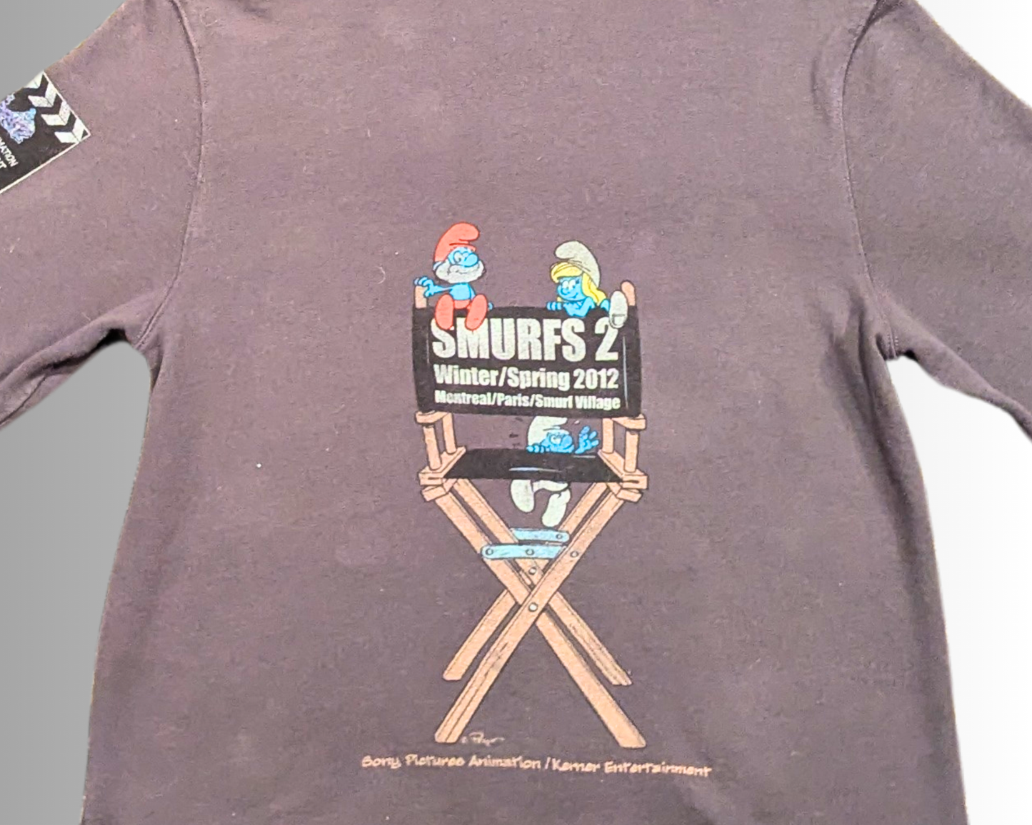 Y2K The Smurfs 2 Winter/Spring 2012 Productions Hoodie Size XL