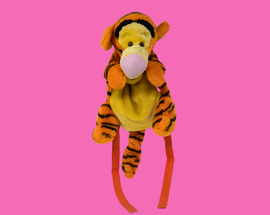 Vintage 1990's Disney Winnie The Pooh Tigger Stuffed Animal Kids Back Pack