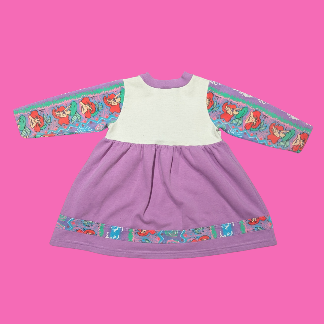 Vintage 1990's Little Mermaid Dress Size 4 Years