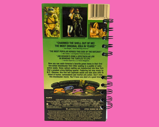 Teenage Mutant Ninja Turtles The Movie VHS Movie Notebook