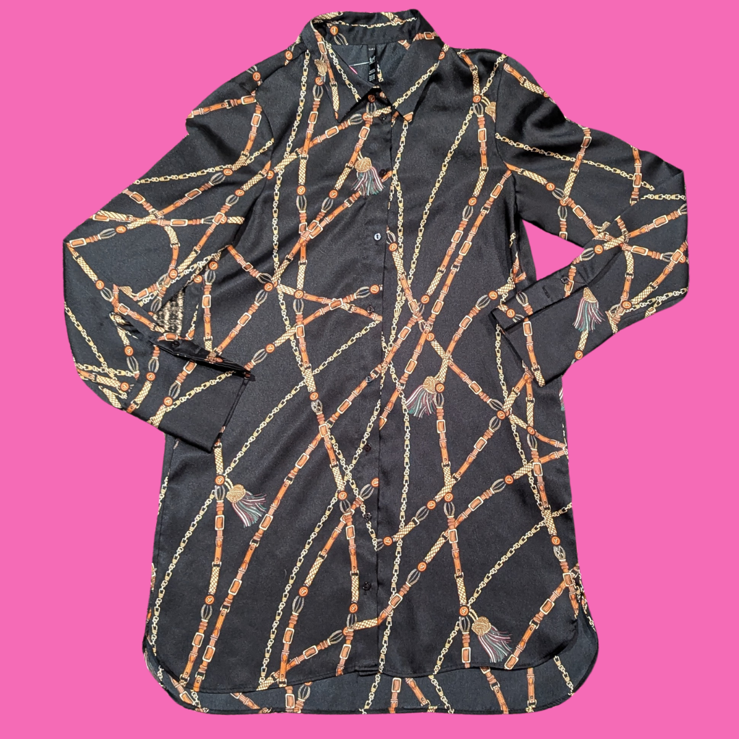 Zara, trf Collection, Silky Blouse Size XS