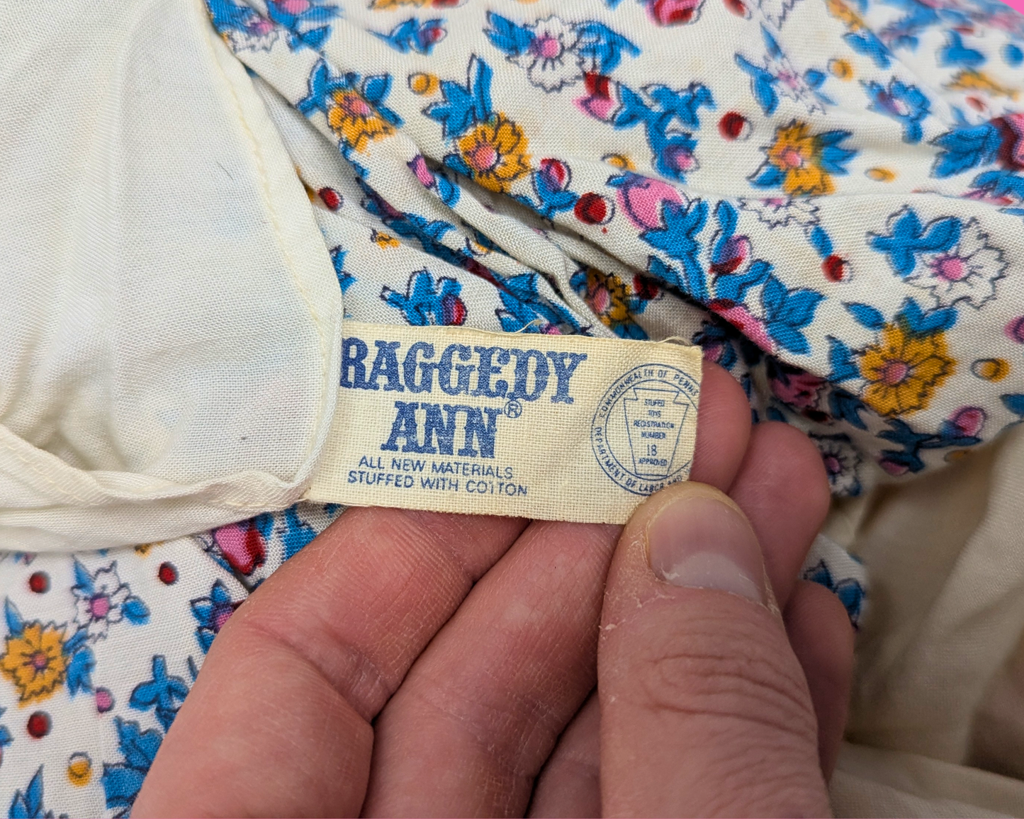 Vintage 1970's Raggedy Ann Doll