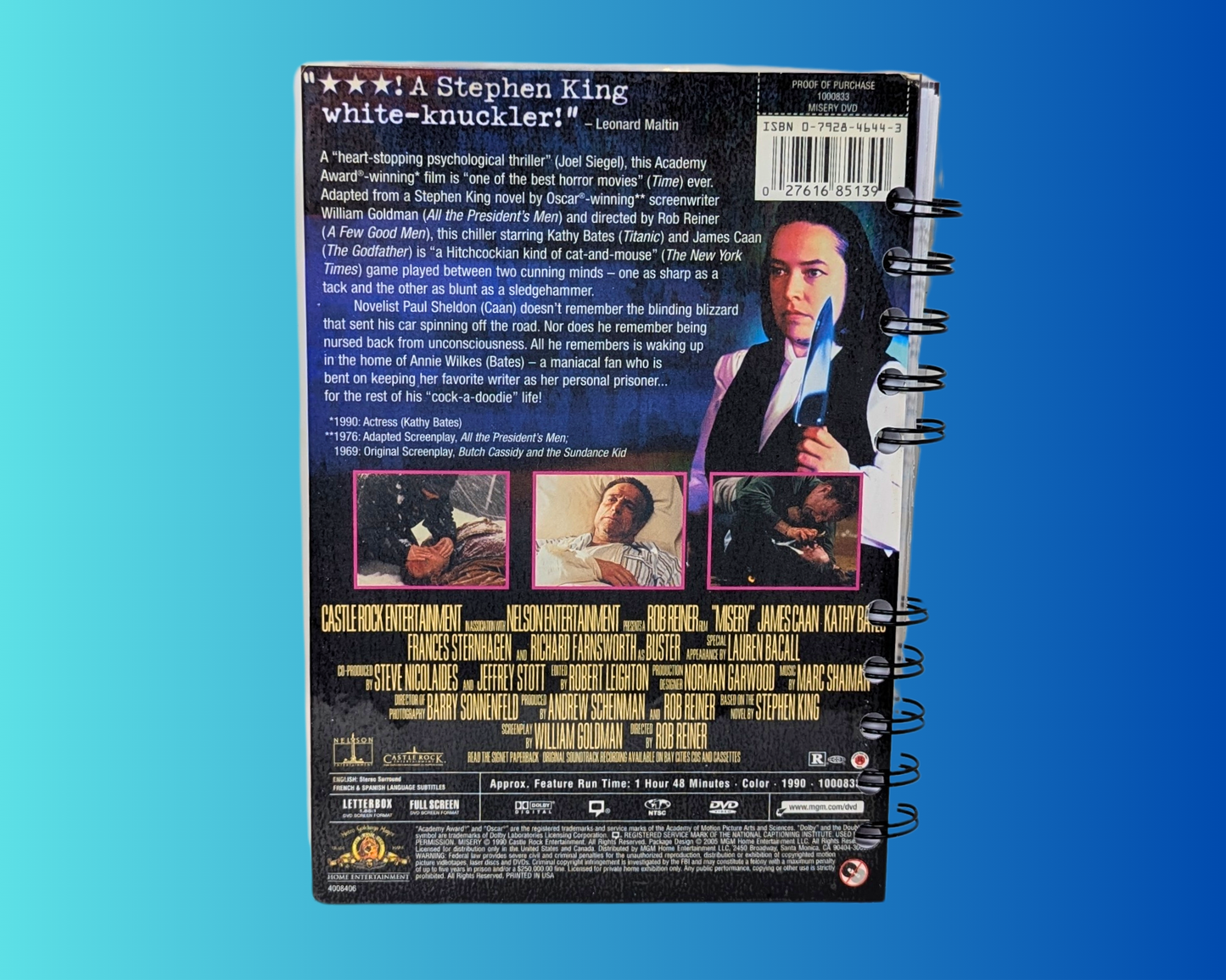 Carnet de notes du film DVD Misery